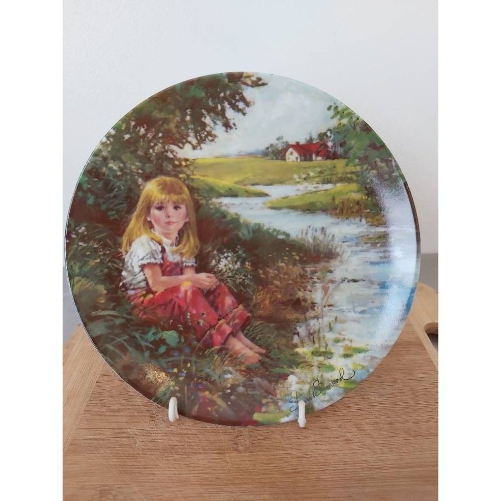 Collectors Plate, Dominion China, "A Quiet Moment" By Stewart Sherwood
